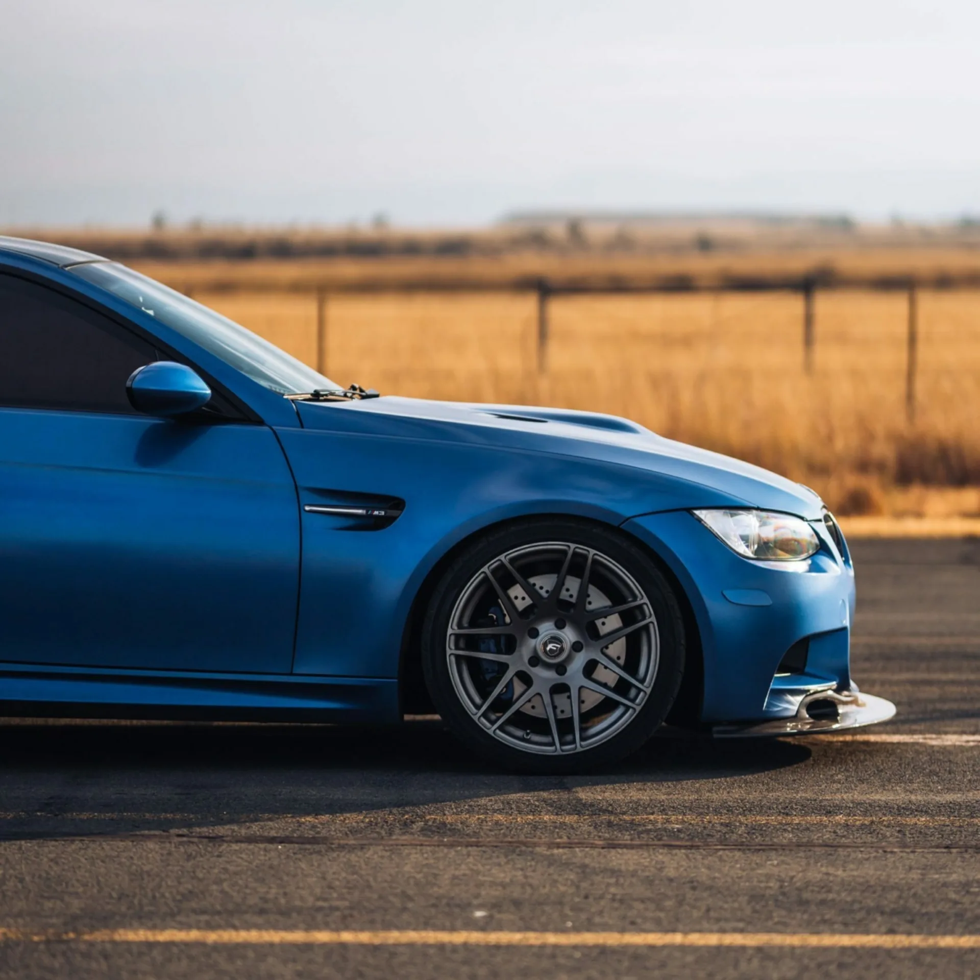 Frozen Blue BMW E92 M3 - Forgestar F14 Wheels in Gloss