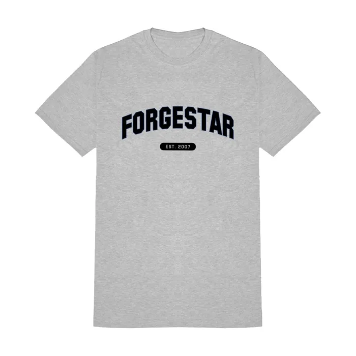 Forgestar Varsity Tee | Heather Grey S